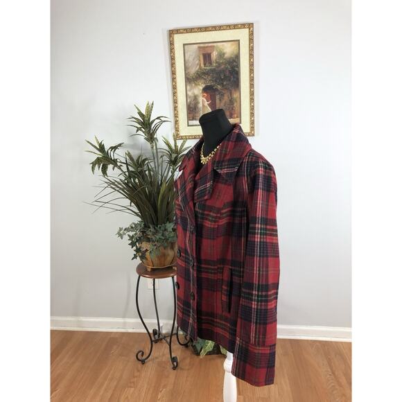 Old Navy Pea Coat XL Pocket Long Sleeve Full Double Breasted Pocket Bella Swan - Picture 4 of 8